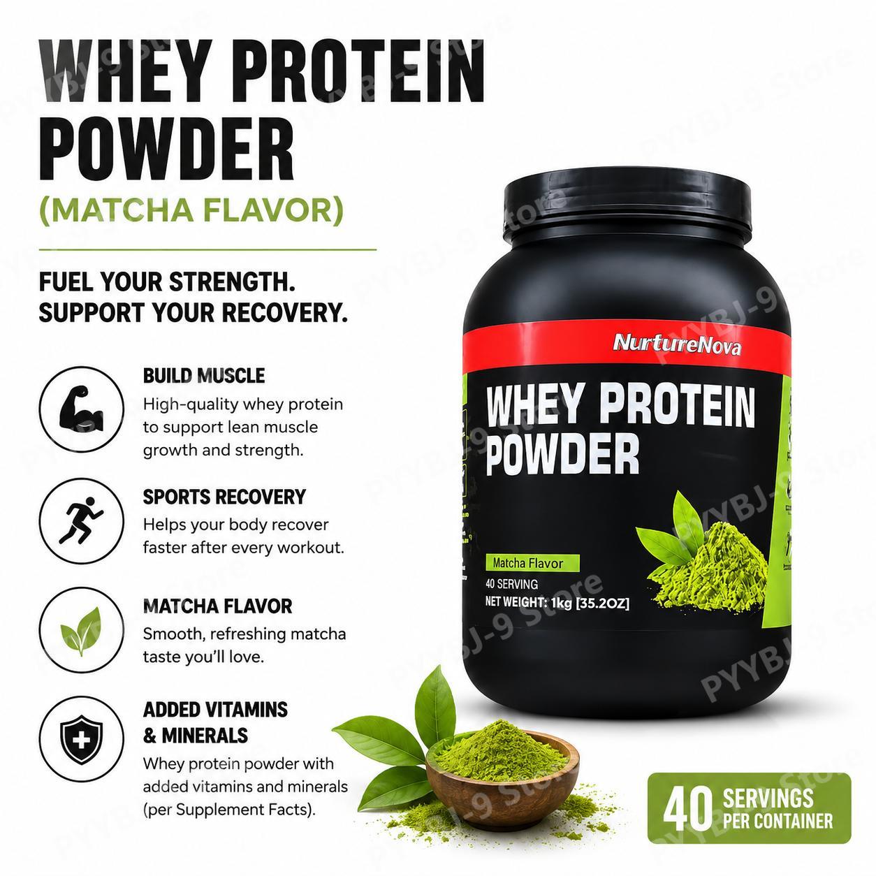 Nutrition Of Fitness - Poudre de protéines de lactosérum NurtureNova
