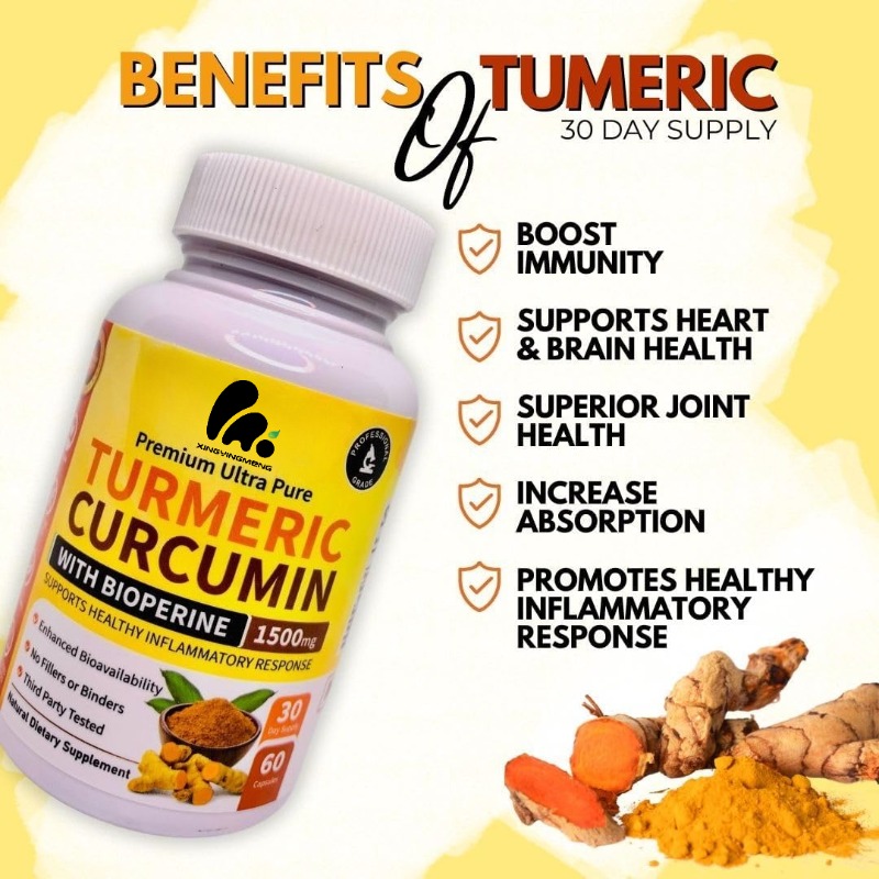 Turmeric Curcumin Capsule - Complément alimentaire naturel au curcuma, curcumine