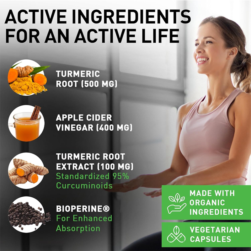 Poudre de curcuma biologique,  - Turmeric Curcumin Capsule avis et prix