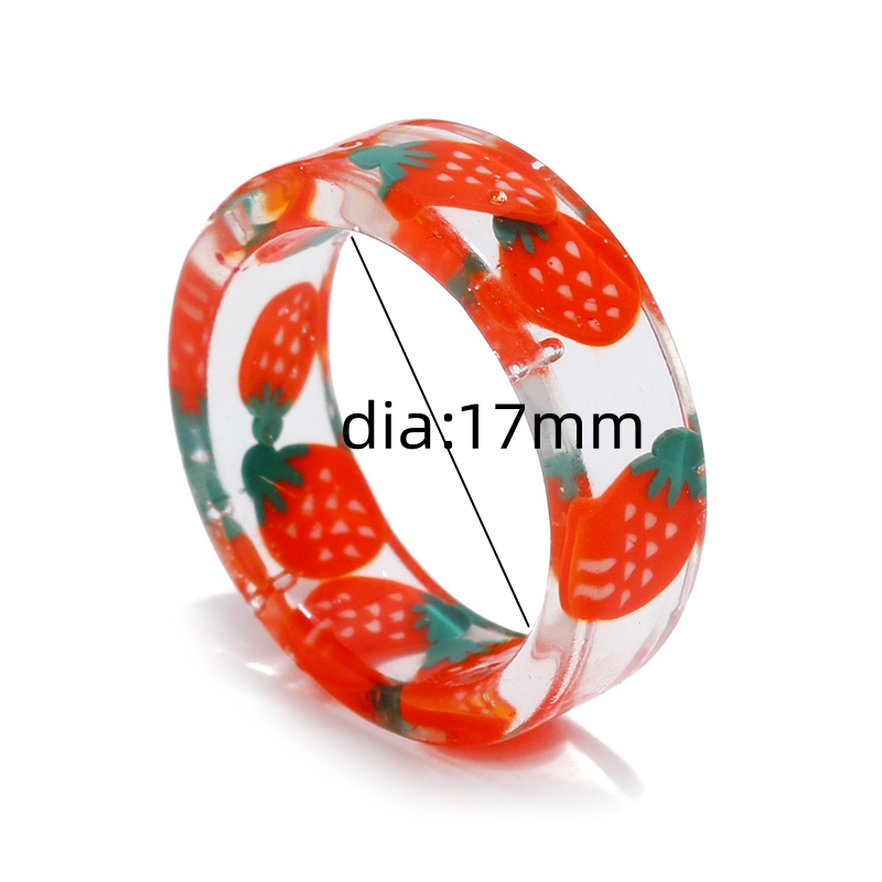 Bague en résine de fruits pour - Nutrition And Fitness avis et prix