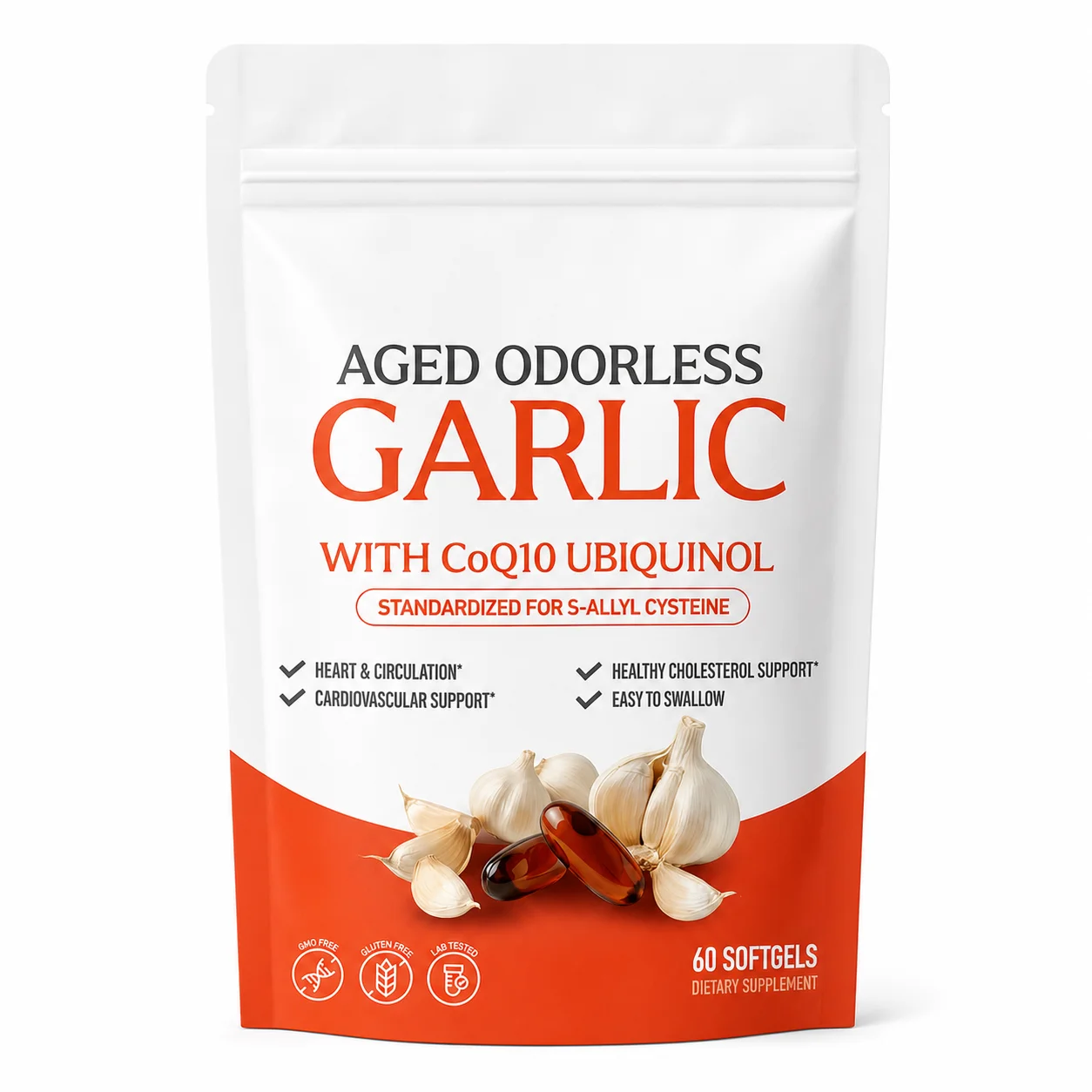 Extrait d'ail vieilli sans ode - Coq10 Ubiquinol Softgel avis et prix