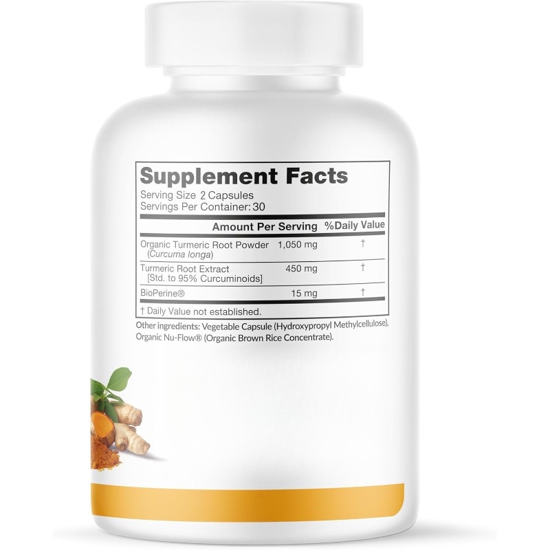 Curcuma Curcumine et BioPerine - Turmeric Curcumin Capsule avis et prix